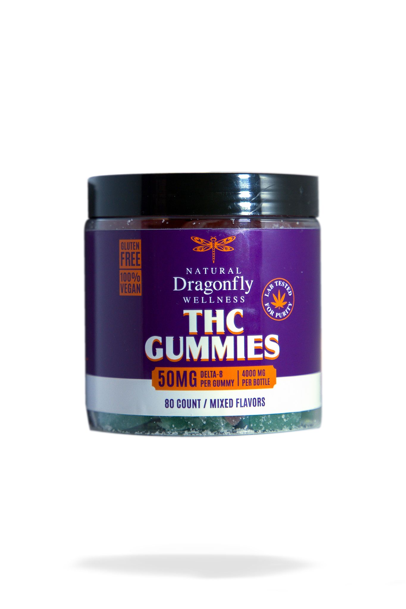 50mg Delta-8 Gummies Bulk Jar (80 gummies)