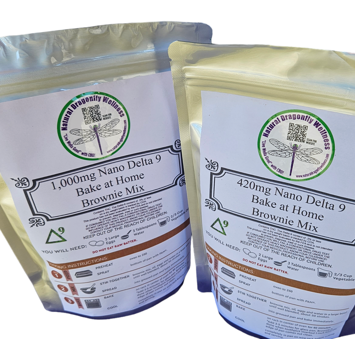 Pot Brownie Mix | Delta-9 (1 batch) (water soluble)