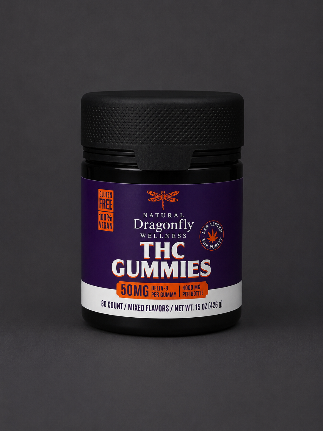 50mg Delta-8 Gummies Bulk Jar (80 gummies)